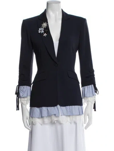 Pre-owned Cinq À Sept Blazer In Blue
