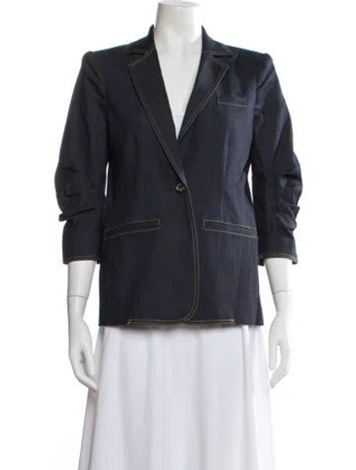 Pre-owned Cinq À Sept Blazer In Blue