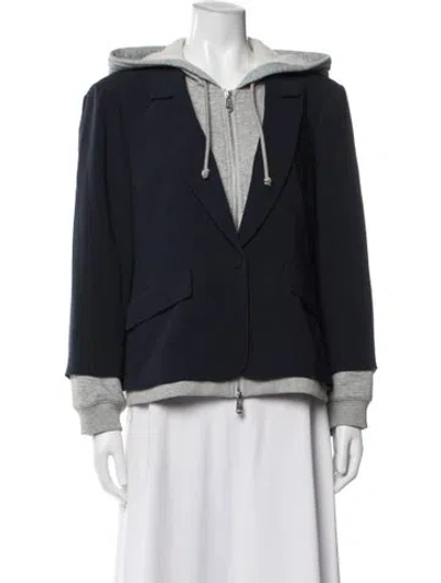 Pre-owned Cinq À Sept Blazer In Blue