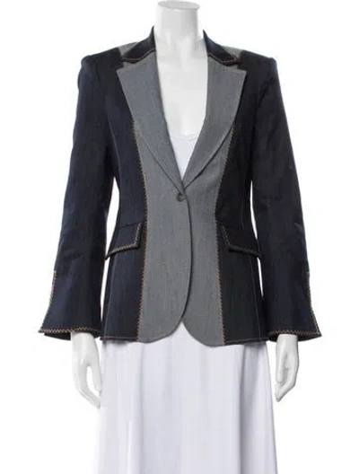Pre-owned Cinq À Sept Blazer In Blue
