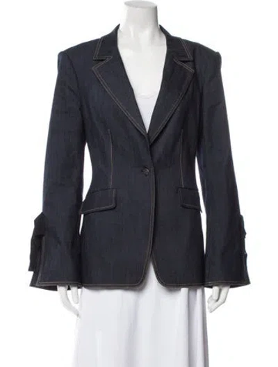 Pre-owned Cinq À Sept Blazer In Blue