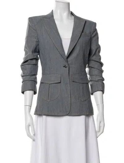 Pre-owned Cinq À Sept Blazer In Blue