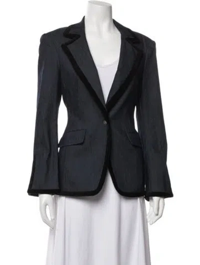 Pre-owned Cinq À Sept Blazer In Blue