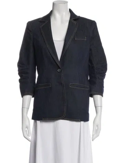 Pre-owned Cinq À Sept Blazer In Blue