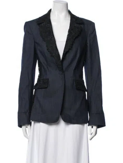 Pre-owned Cinq À Sept Blazer In Blue