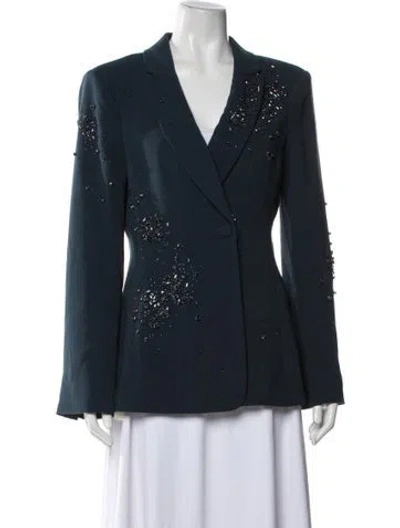 Pre-owned Cinq À Sept Blazer In Blue
