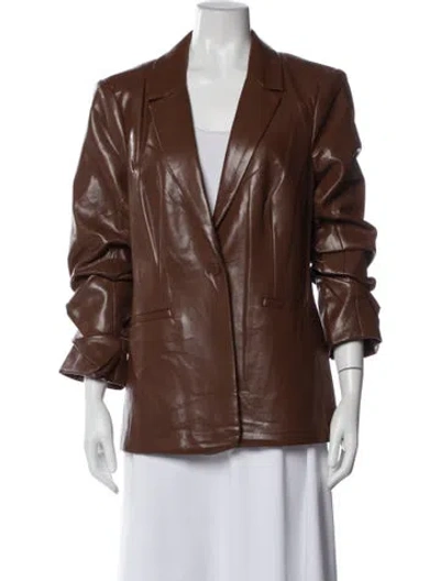 Pre-owned Cinq À Sept Blazer In Brown
