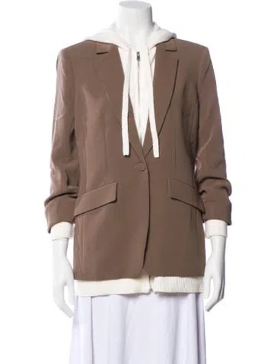 Pre-owned Cinq À Sept Blazer In Brown