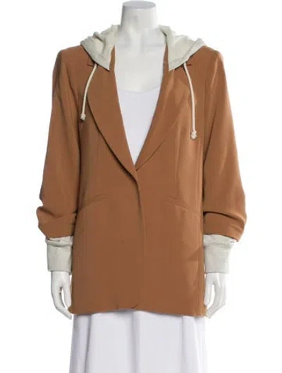 Pre-owned Cinq À Sept Blazer In Brown