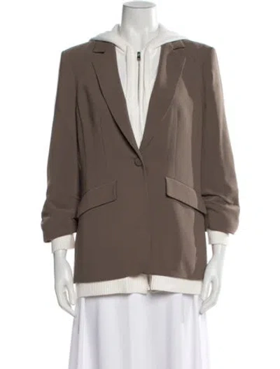 Pre-owned Cinq À Sept Blazer In Brown