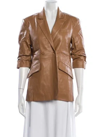 Pre-owned Cinq À Sept Blazer In Brown