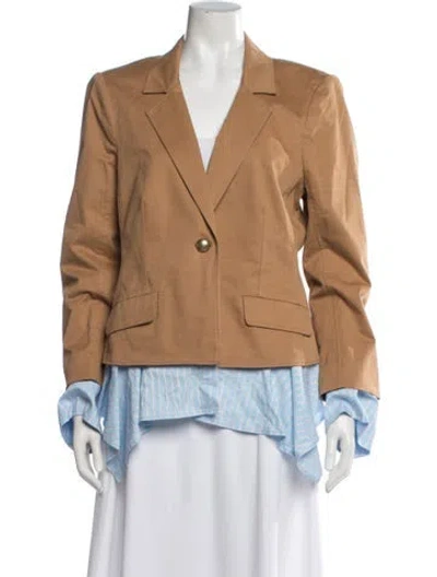 Pre-owned Cinq À Sept Blazer In Brown