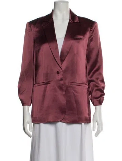 Pre-owned Cinq À Sept Blazer In Burgundy