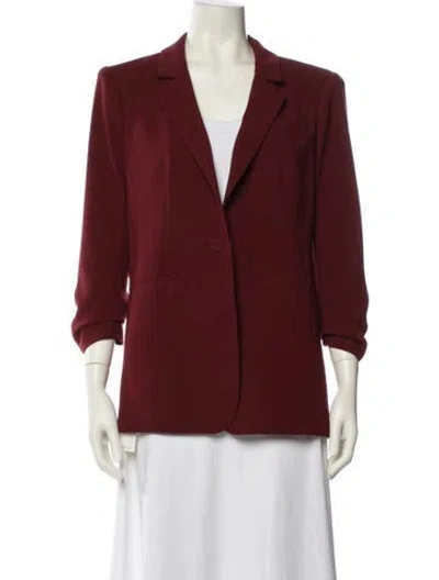 Pre-owned Cinq À Sept Blazer In Burgundy