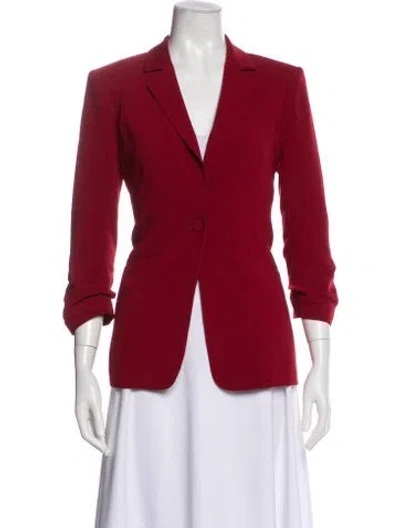 Pre-owned Cinq À Sept Blazer In Burgundy