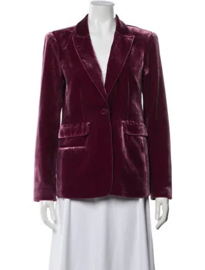 Pre-owned Cinq À Sept Blazer In Burgundy