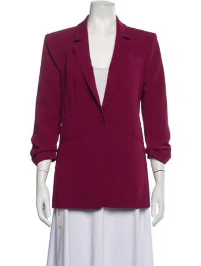 Pre-owned Cinq À Sept Blazer In Burgundy