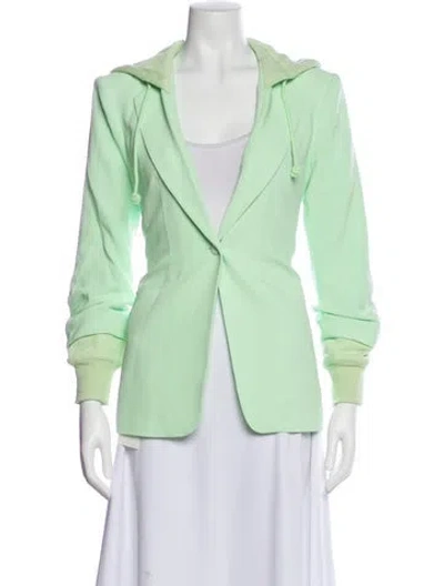 Pre-owned Cinq À Sept Blazer In Green