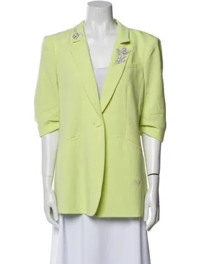 Pre-owned Cinq À Sept Blazer In Green