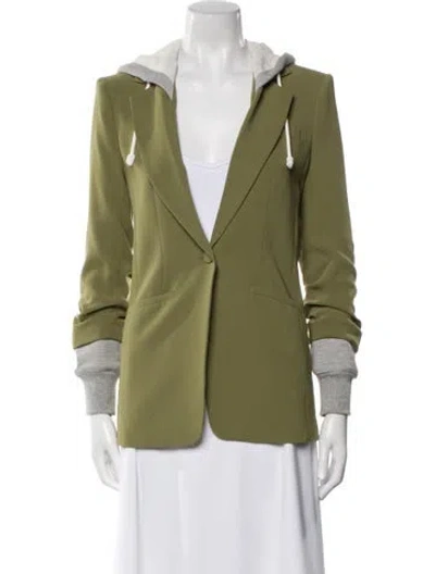 Pre-owned Cinq À Sept Blazer In Green