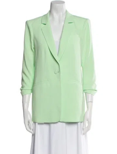 Pre-owned Cinq À Sept Blazer In Green