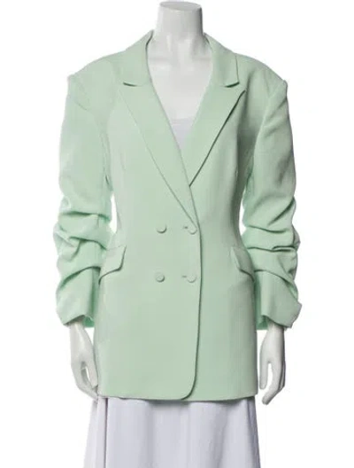 Pre-owned Cinq À Sept Blazer In Green