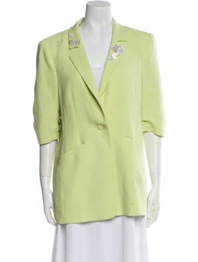 Pre-owned Cinq À Sept Blazer In Green