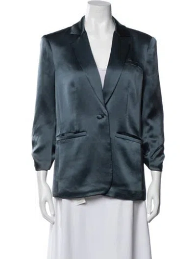 Pre-owned Cinq À Sept Blazer In Green