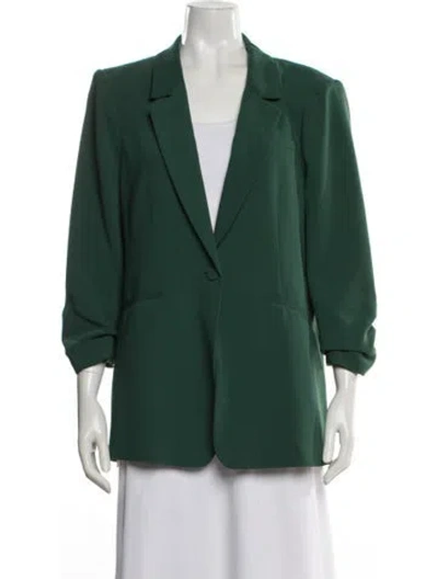 Pre-owned Cinq À Sept Blazer In Green