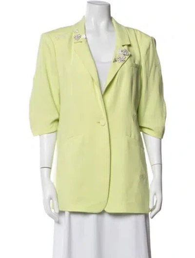 Pre-owned Cinq À Sept Blazer In Green