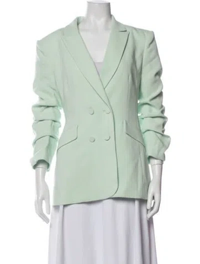 Pre-owned Cinq À Sept Blazer In Green