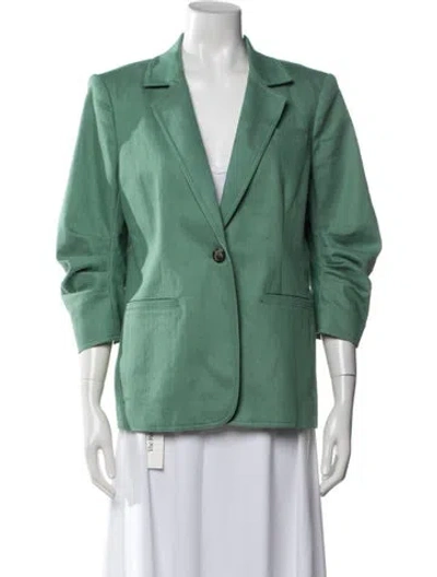 Pre-owned Cinq À Sept Blazer In Green