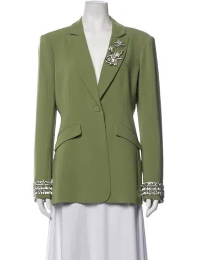 Pre-owned Cinq À Sept Blazer In Green