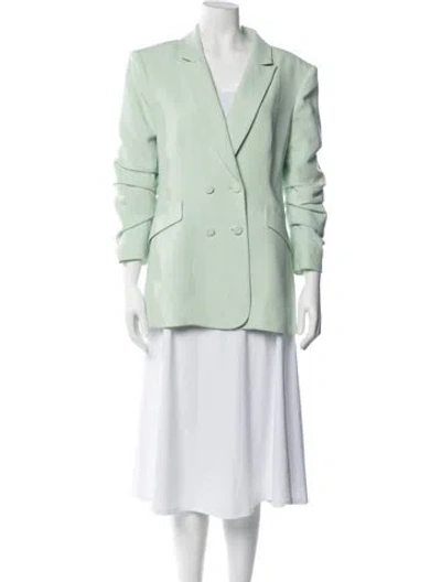 Pre-owned Cinq À Sept Blazer In Green