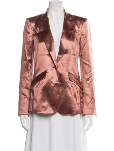 Pre-owned Cinq À Sept Blazer In Metallic/pink