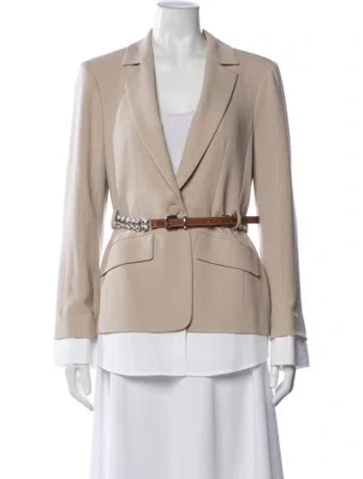 Pre-owned Cinq À Sept Blazer In Neutrals