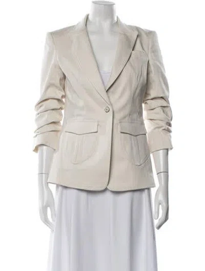 Pre-owned Cinq À Sept Blazer In Neutrals