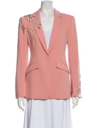 Pre-owned Cinq À Sept Blazer In Orange