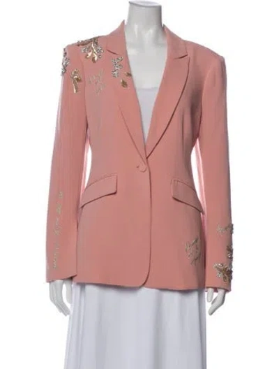 Pre-owned Cinq À Sept Blazer In Orange