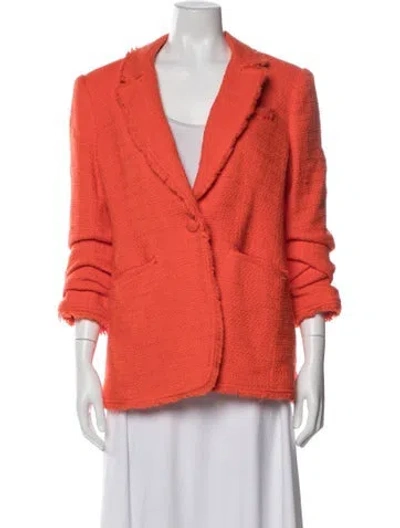 Pre-owned Cinq À Sept Blazer In Orange