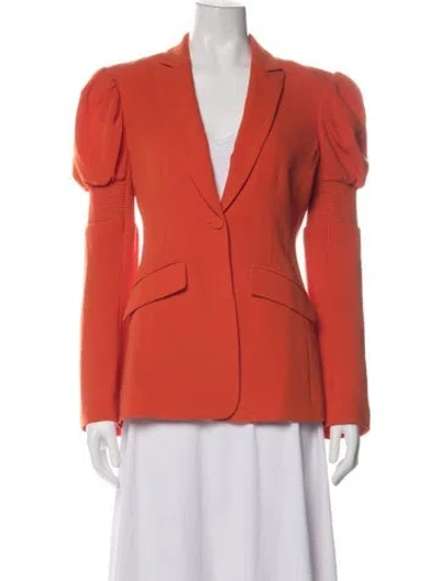 Pre-owned Cinq À Sept Blazer In Orange