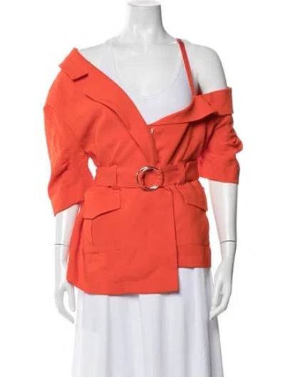 Pre-owned Cinq À Sept Blazer In Orange