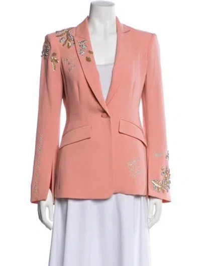Pre-owned Cinq À Sept Blazer In Pink