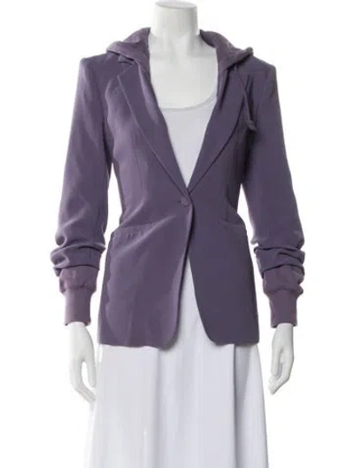 Pre-owned Cinq À Sept Blazer In Purple