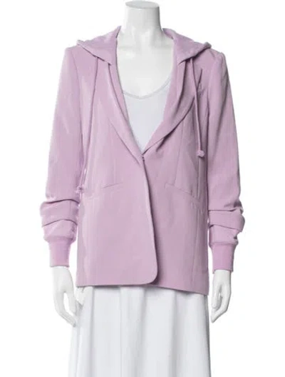 Pre-owned Cinq À Sept Blazer In Purple