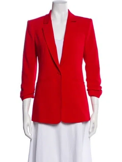 Pre-owned Cinq À Sept Blazer In Red