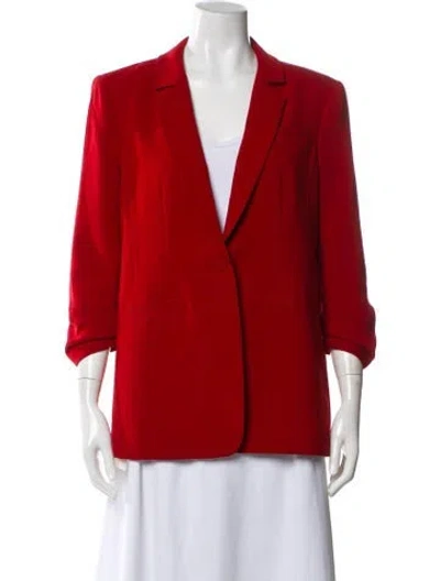 Pre-owned Cinq À Sept Blazer In Red