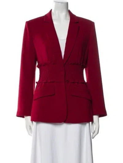 Pre-owned Cinq À Sept Blazer In Red