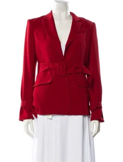Pre-owned Cinq À Sept Blazer In Red