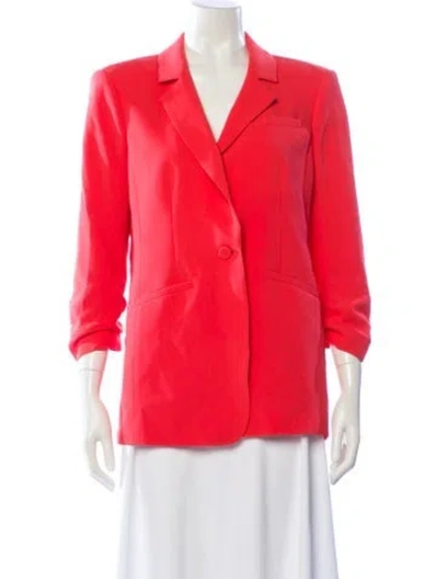 Pre-owned Cinq À Sept Blazer In Red